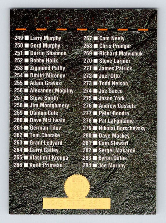 1994-95 Leaf #330 Checklist   Image 1