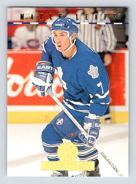 1994-95 Leaf #374 Mike Ridley  Toronto Maple Leafs  Image 1