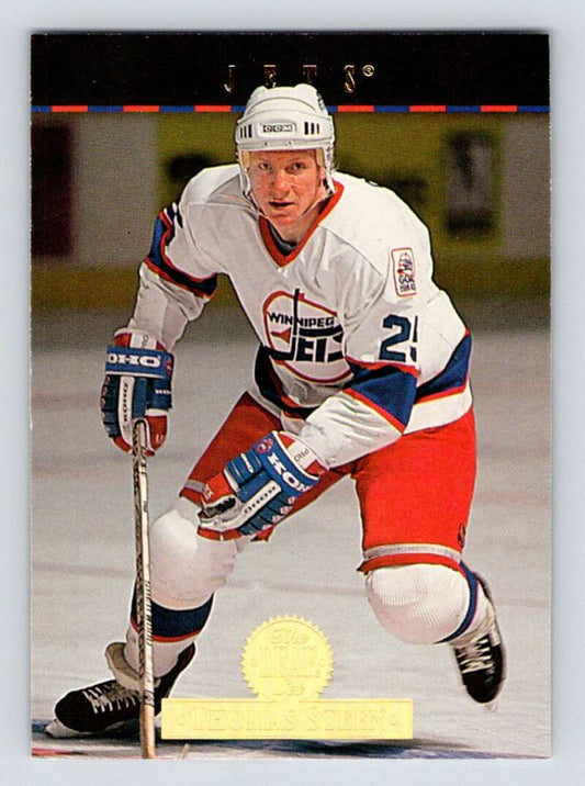 1994-95 Leaf #376 Thomas Steen  Winnipeg Jets  Image 1