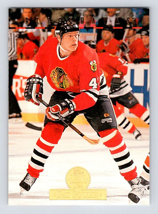 1994-95 Leaf #390 Patrick Poulin  Chicago Blackhawks  Image 1