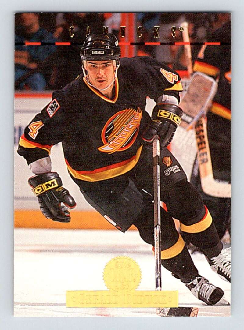 1994-95 Leaf #402 Gerald Diduck  Vancouver Canucks  Image 1