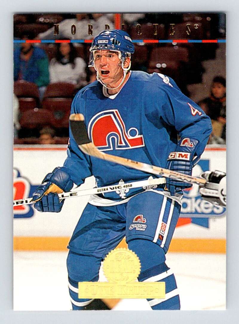 1994-95 Leaf #422 Uwe Krupp  Quebec Nordiques  Image 1