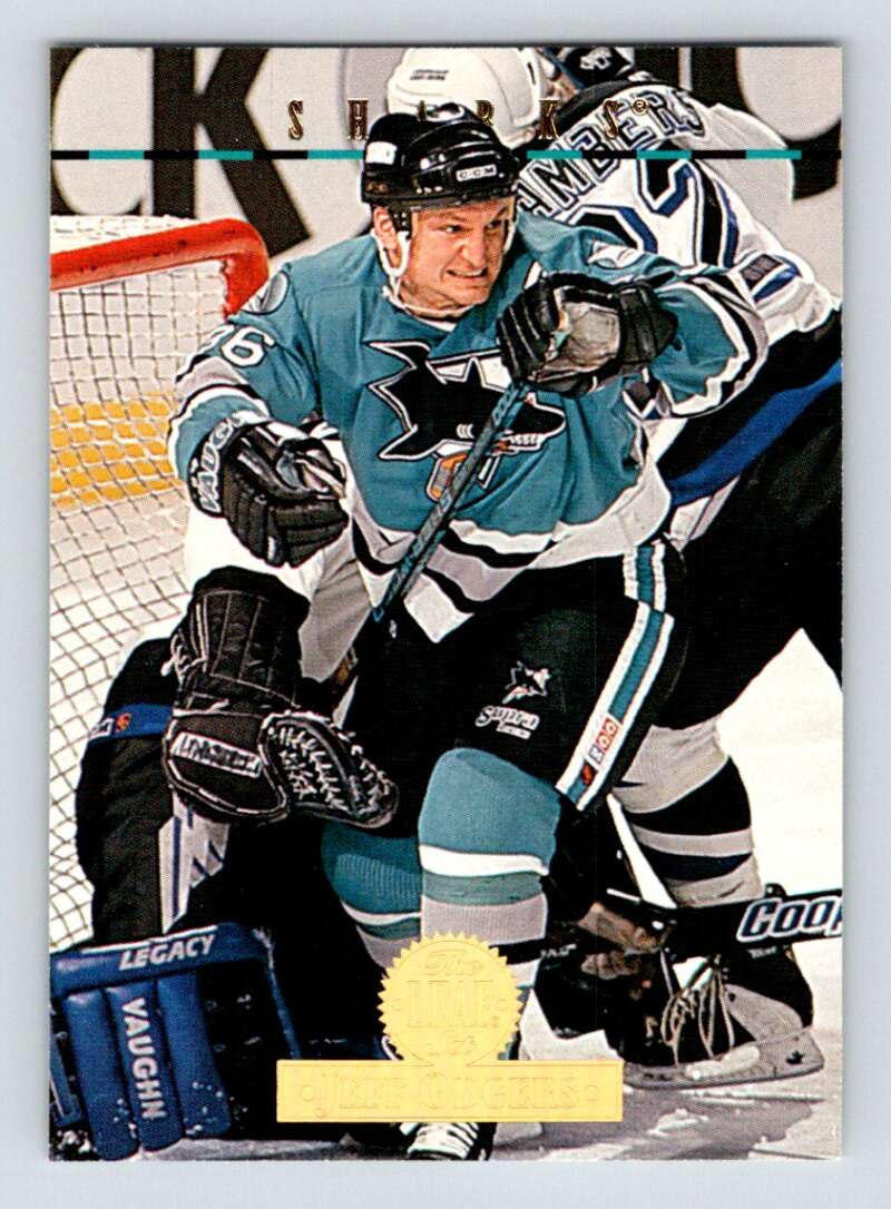 1994-95 Leaf #439 Jeff Odgers  San Jose Sharks  Image 1