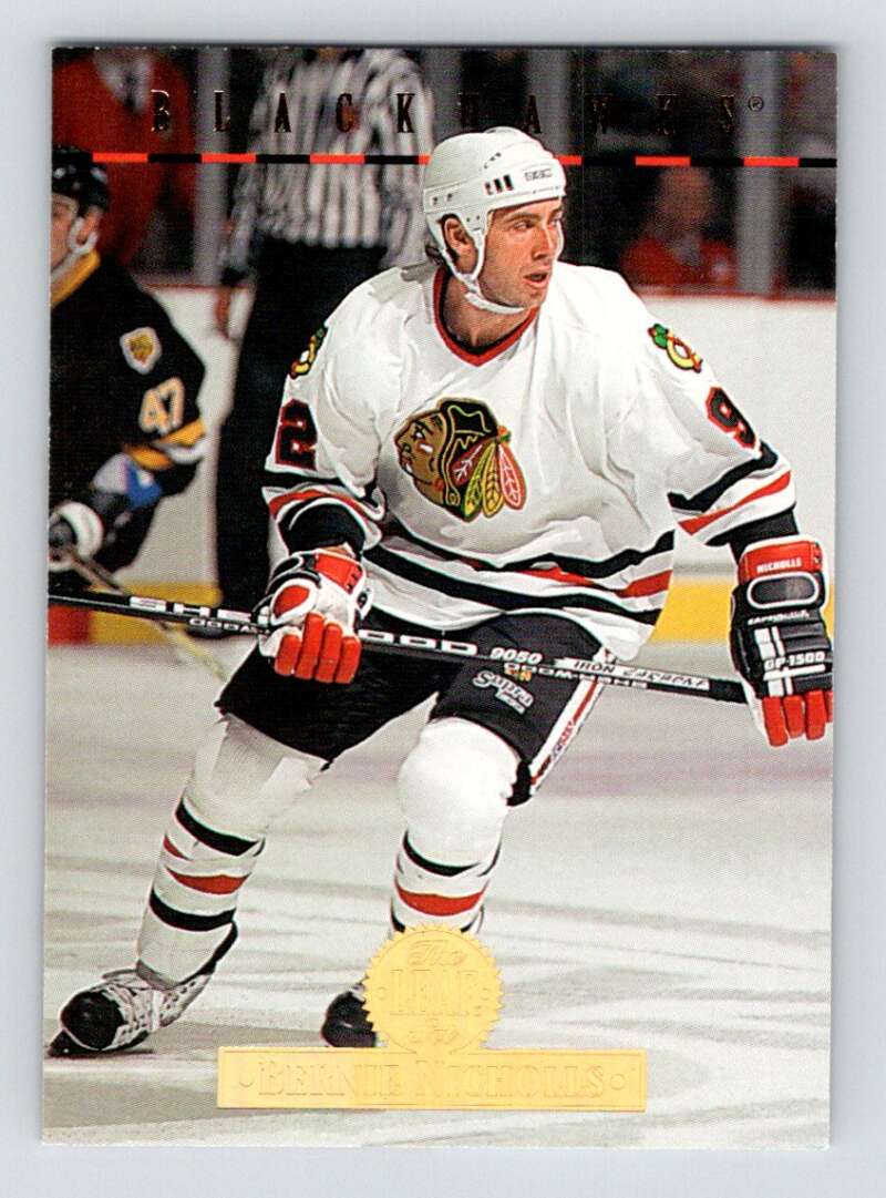 1994-95 Leaf #462 Bernie Nicholls  Chicago Blackhawks  Image 1