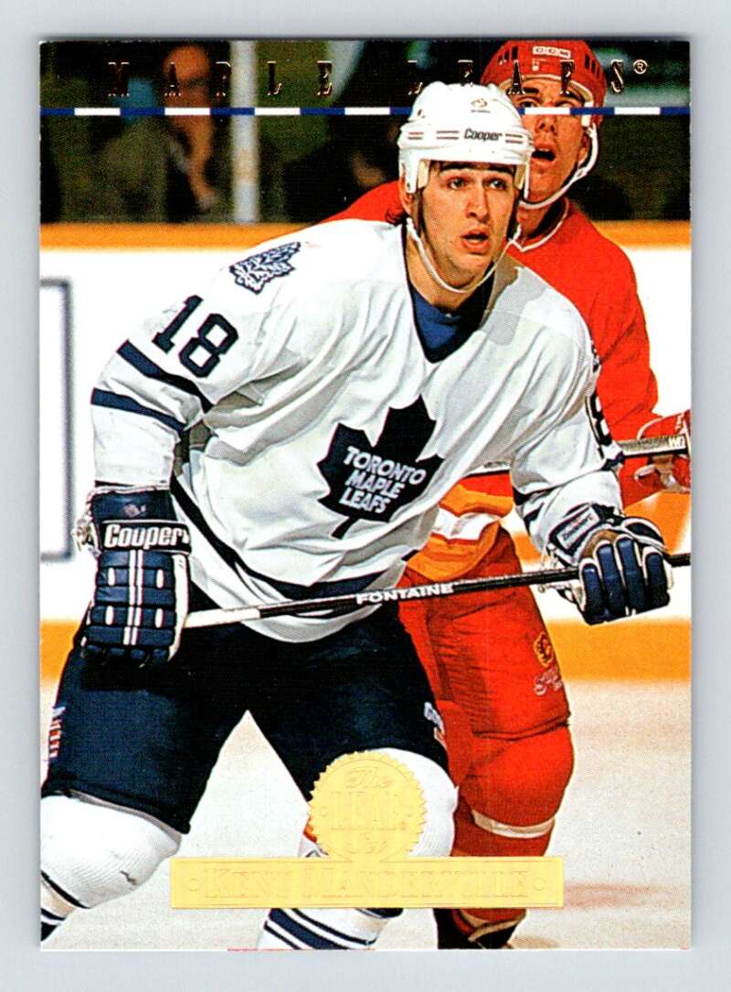 1994-95 Leaf #526 Kent Manderville  Toronto Maple Leafs  Image 1