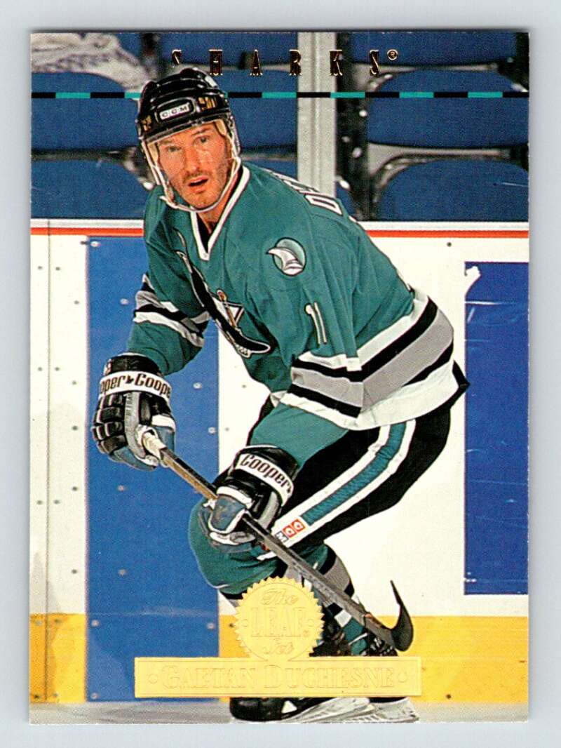 1994-95 Leaf #547 Gaetan Duchesne  San Jose Sharks  Image 1