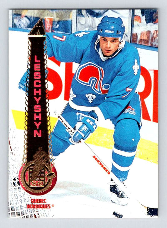 1994-95 Pinnacle #24 Curtis Leschyshyn  Quebec Nordiques  Image 1