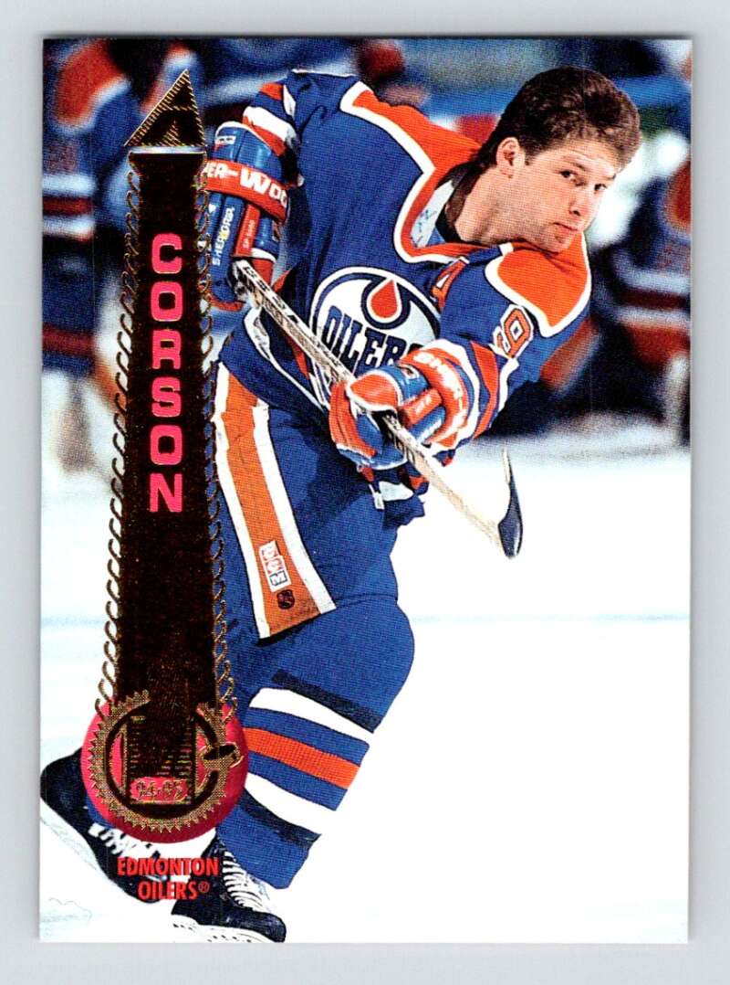 1994-95 Pinnacle #44 Shayne Corson  Edmonton Oilers  Image 1