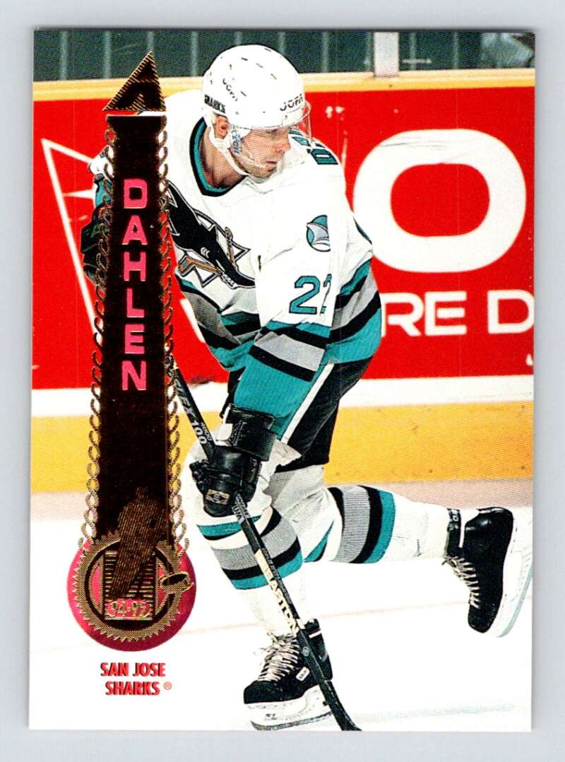 1994-95 Pinnacle #48 Ulf Dahlen  San Jose Sharks  Image 1