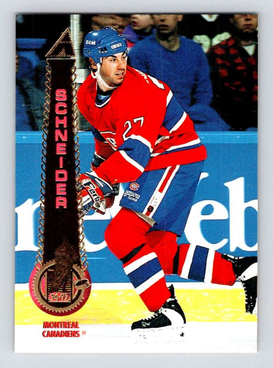 1994-95 Pinnacle #56 Mathieu Schneider  Montreal Canadiens  Image 1