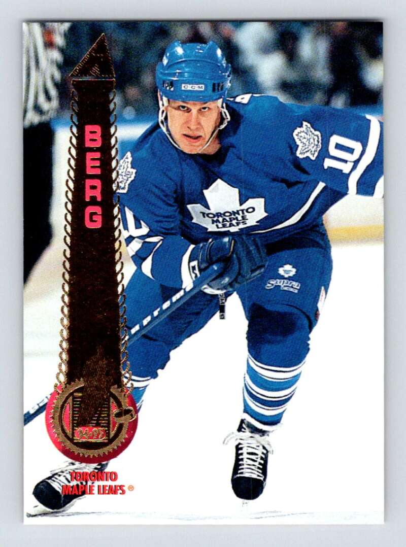 1994-95 Pinnacle #57 Bill Berg  Toronto Maple Leafs  Image 1