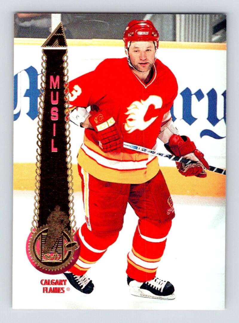 1994-95 Pinnacle #64 Frank Musil  Calgary Flames  Image 1
