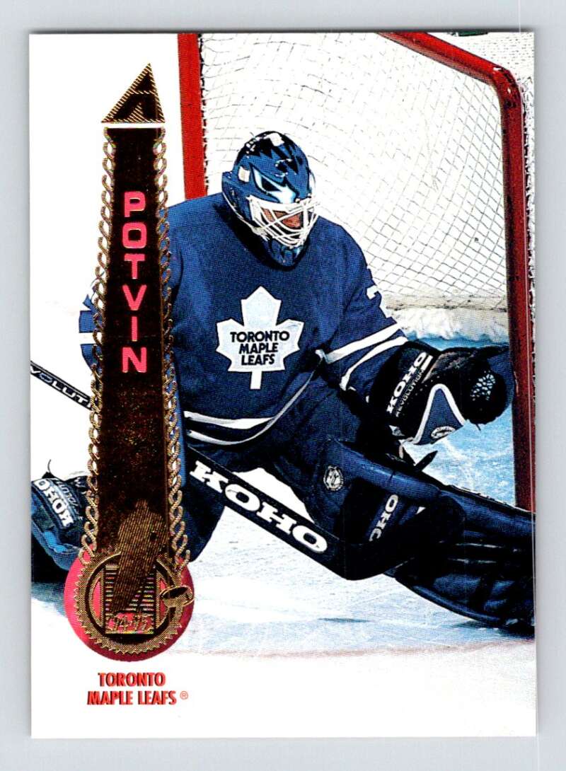 1994-95 Pinnacle #83 Felix Potvin  Toronto Maple Leafs  Image 1