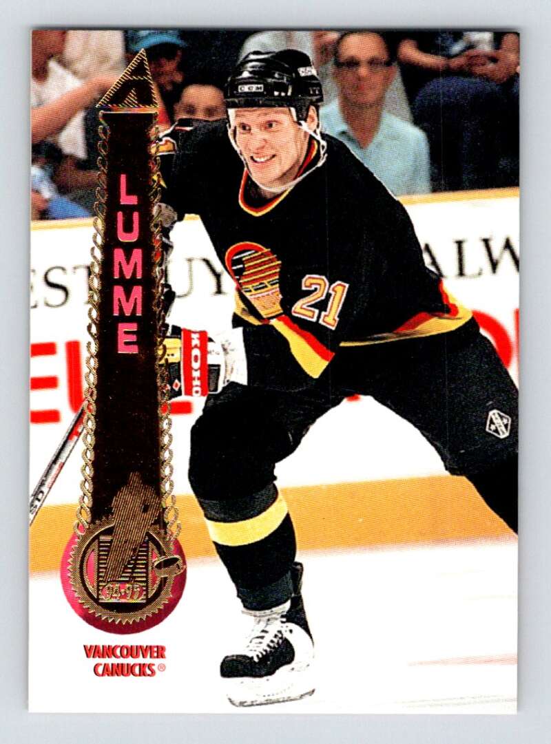 1994-95 Pinnacle #86 Jyrki Lumme  Vancouver Canucks  Image 1