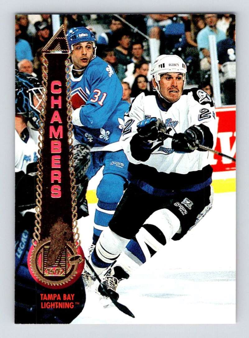 1994-95 Pinnacle #97 Shawn Chambers  Tampa Bay Lightning  Image 1
