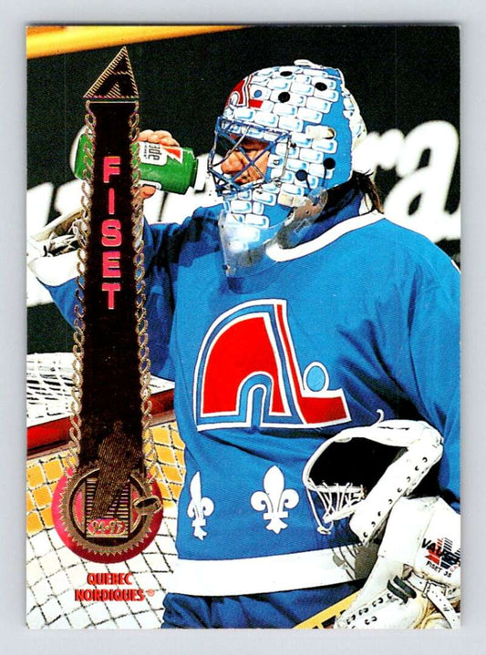 1994-95 Pinnacle #102 Stephane Fiset  Quebec Nordiques  Image 1