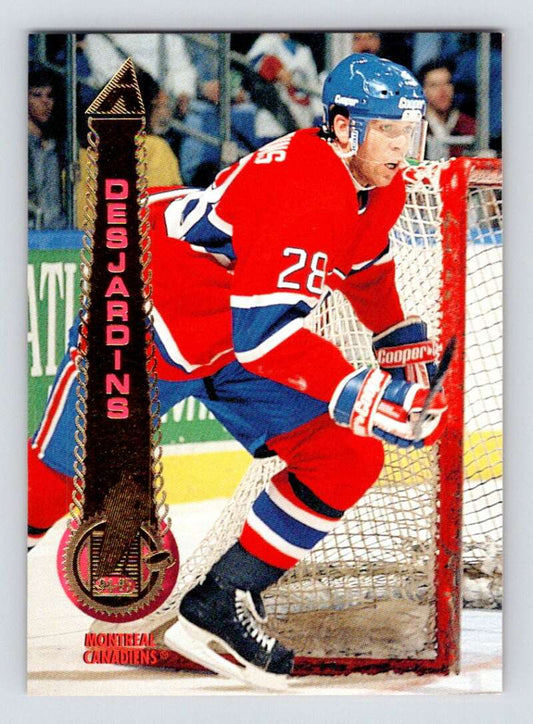 1994-95 Pinnacle #106 Eric Desjardins  Montreal Canadiens  Image 1