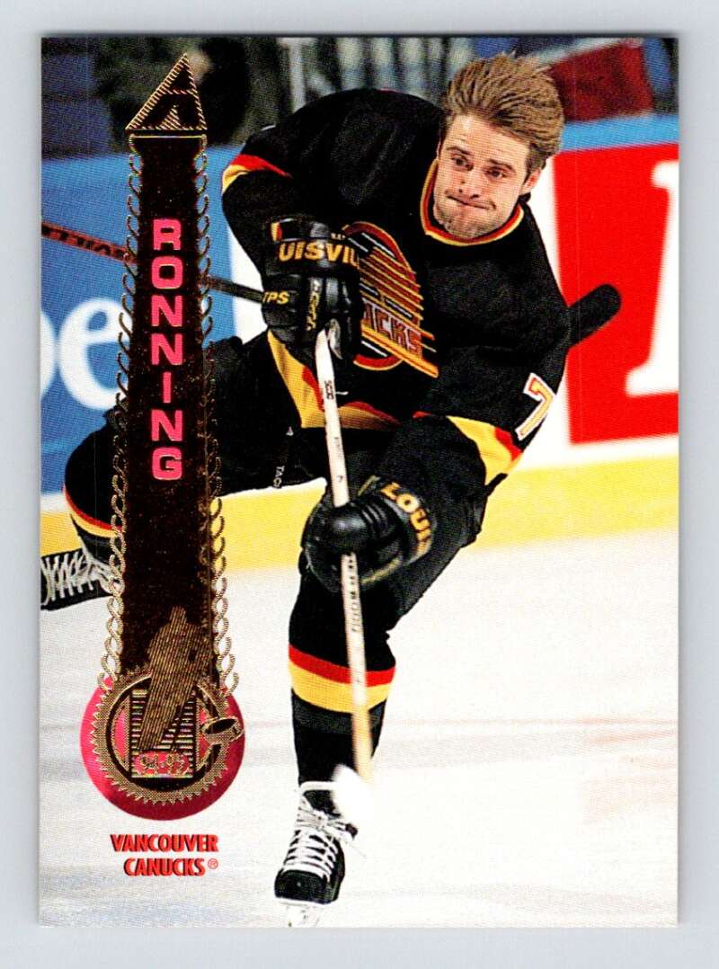 1994-95 Pinnacle #113 Cliff Ronning  Vancouver Canucks  Image 1