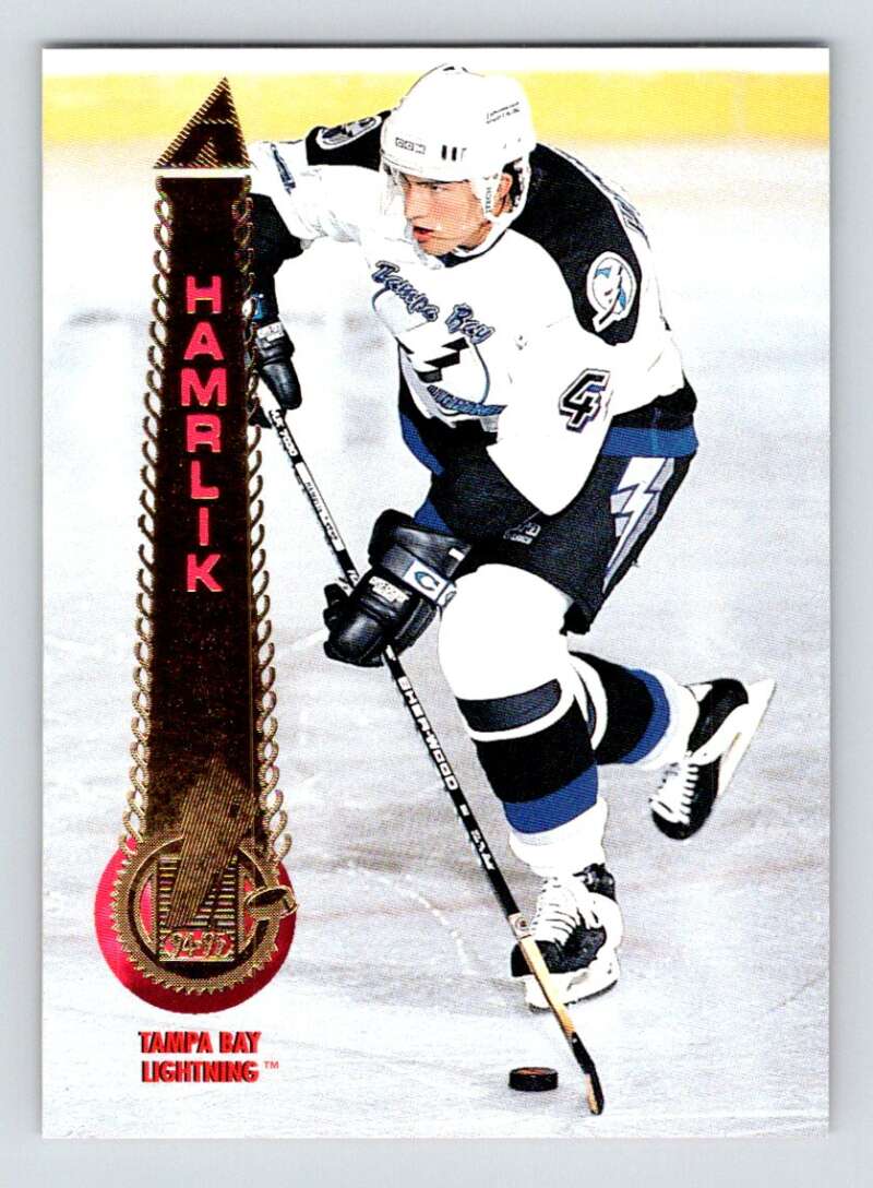 1994-95 Pinnacle #123 Roman Hamrlik  Tampa Bay Lightning  Image 1