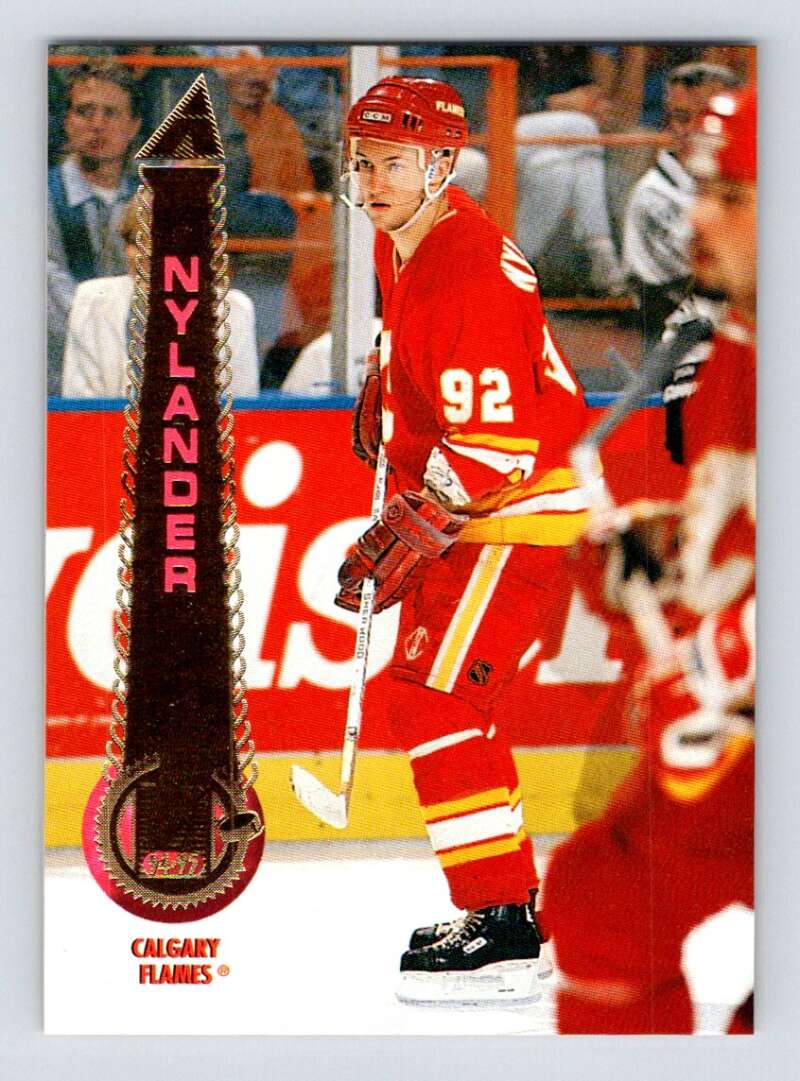 1994-95 Pinnacle #142 Michael Nylander  Calgary Flames  Image 1