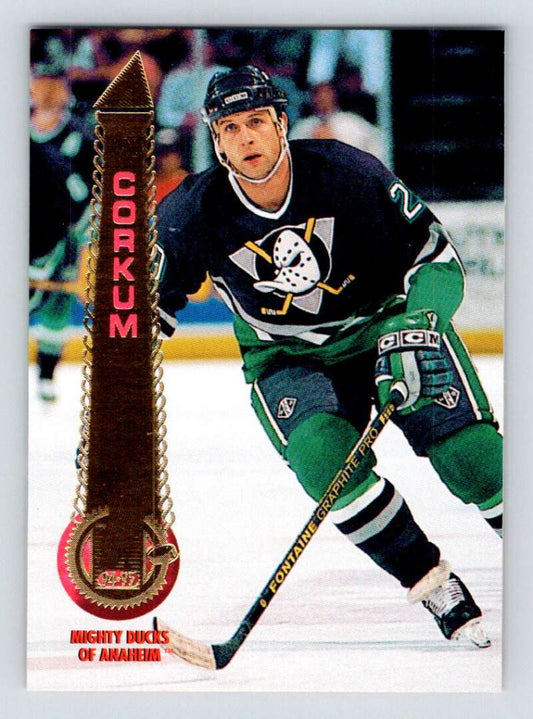 1994-95 Pinnacle #144 Bob Corkum  Anaheim Ducks  Image 1