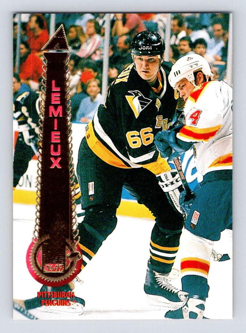 1994-95 Pinnacle #170 Mario Lemieux  Pittsburgh Penguins  Image 1