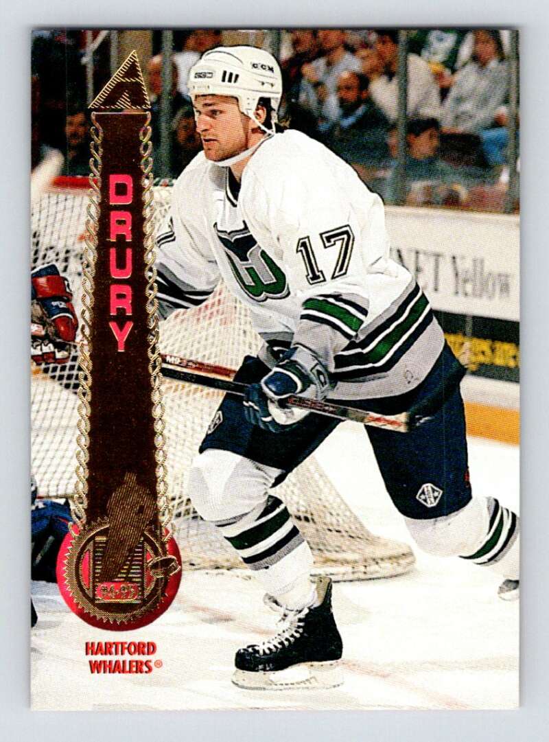 1994-95 Pinnacle #187 Ted Drury  Hartford Whalers  Image 1