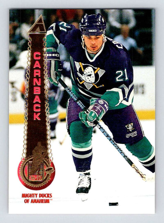 1994-95 Pinnacle #189 Patrik Carnback  Anaheim Ducks  Image 1