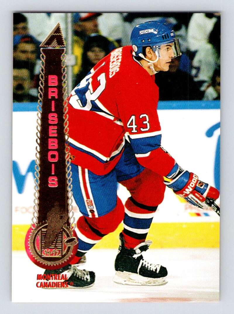 1994-95 Pinnacle #191 Patrice Brisebois  Montreal Canadiens  Image 1