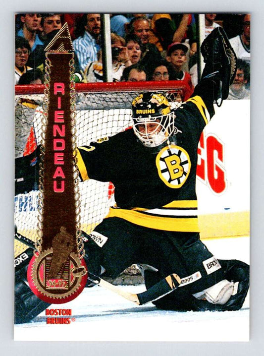 1994-95 Pinnacle #212 Vincent Riendeau  Boston Bruins  Image 1