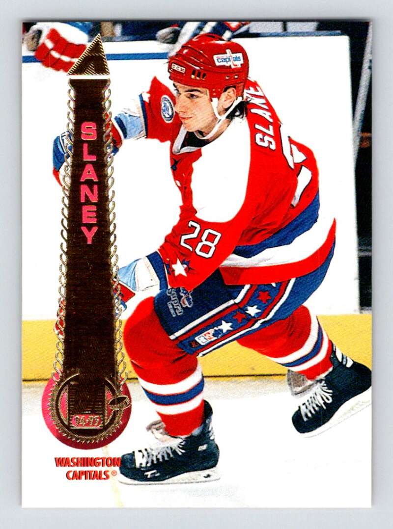 1994-95 Pinnacle #214 John Slaney  Washington Capitals  Image 1