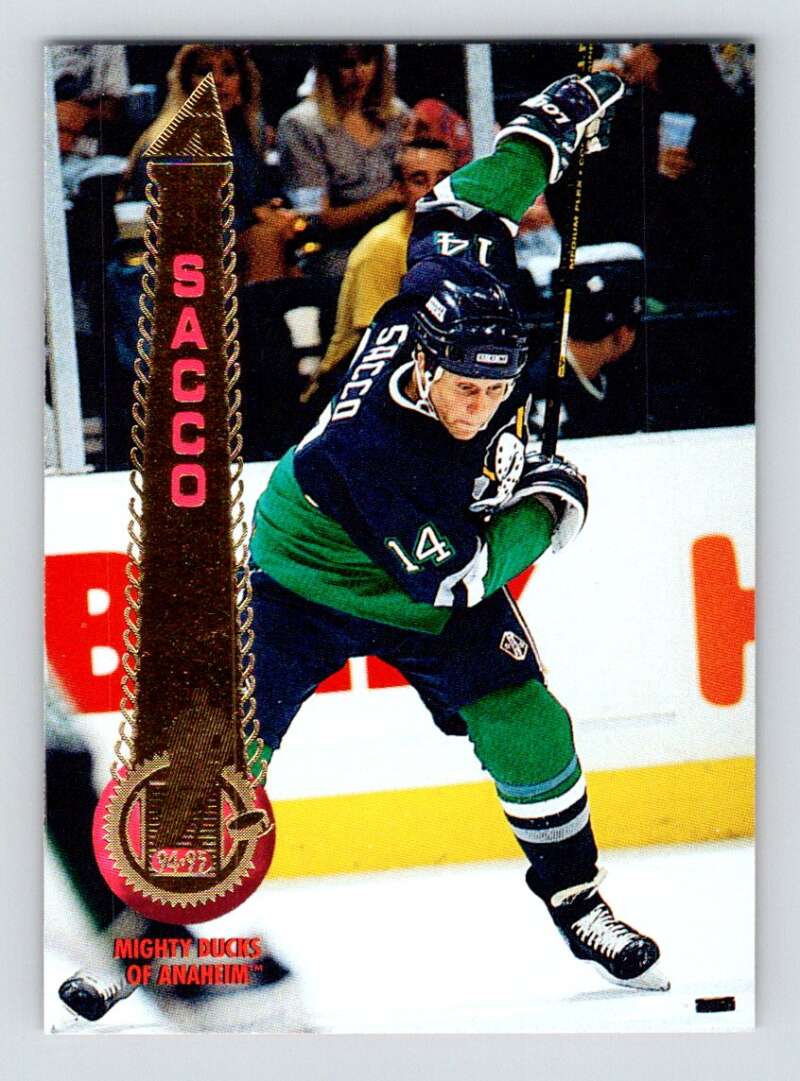1994-95 Pinnacle #232 Joe Sacco  Anaheim Ducks  Image 1