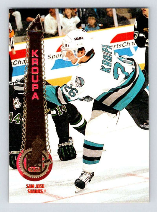 1994-95 Pinnacle #242 Vlastimil Kroupa  San Jose Sharks  Image 1