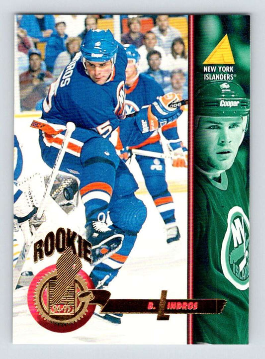 1994-95 Pinnacle #257 Brett Lindros  New York Islanders  Image 1