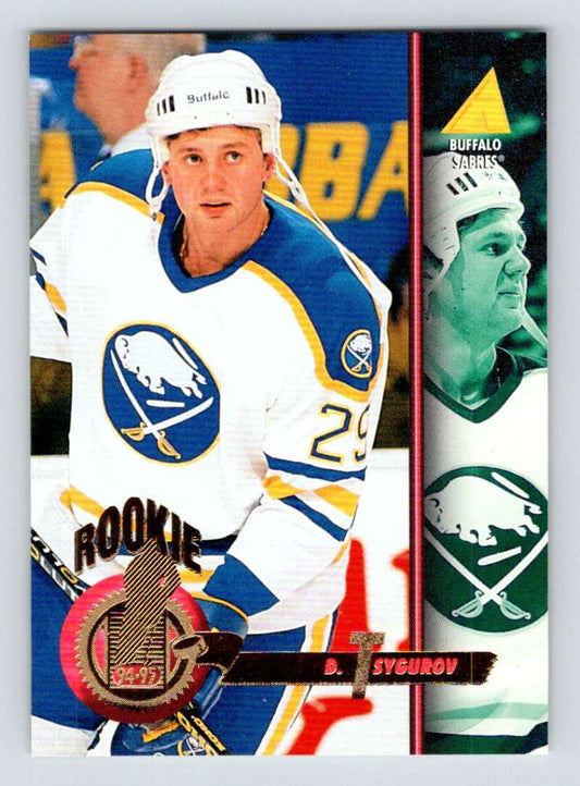 1994-95 Pinnacle #258 Denis Tsygurov  RC Rookie Buffalo Sabres  Image 1