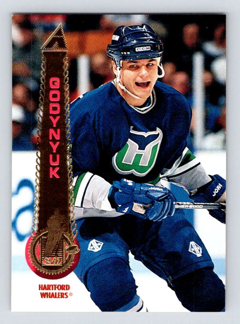 1994-95 Pinnacle #286 Alexander Godynyuk  Hartford Whalers  Image 1
