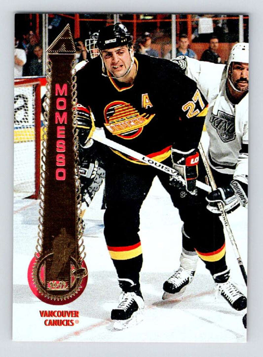 1994-95 Pinnacle #307 Sergio Momesso  Vancouver Canucks  Image 1