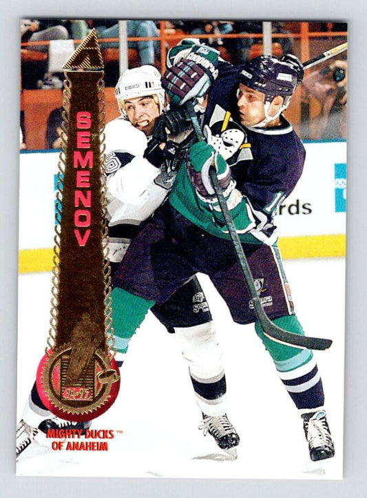 1994-95 Pinnacle #322 Anatoli Semenov  Anaheim Ducks  Image 1