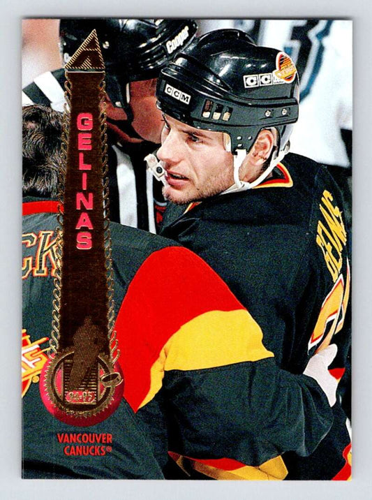 1994-95 Pinnacle #324 Martin Gelinas  Vancouver Canucks  Image 1