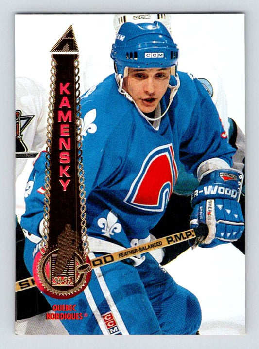 1994-95 Pinnacle #343 Valeri Kamensky  Quebec Nordiques  Image 1