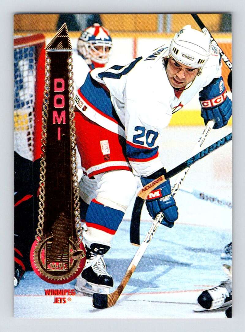 1994-95 Pinnacle #344 Tie Domi  Winnipeg Jets  Image 1