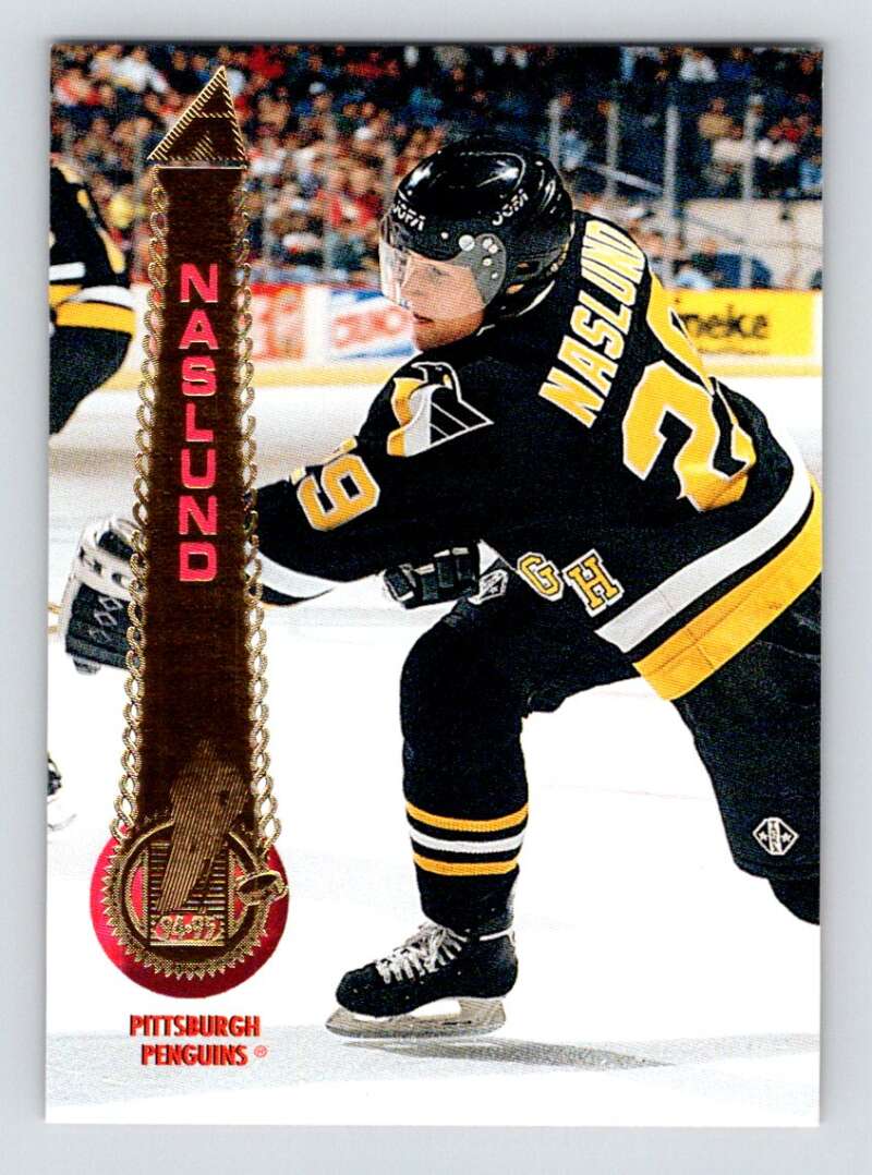 1994-95 Pinnacle #370 Markus Naslund  Pittsburgh Penguins  Image 1
