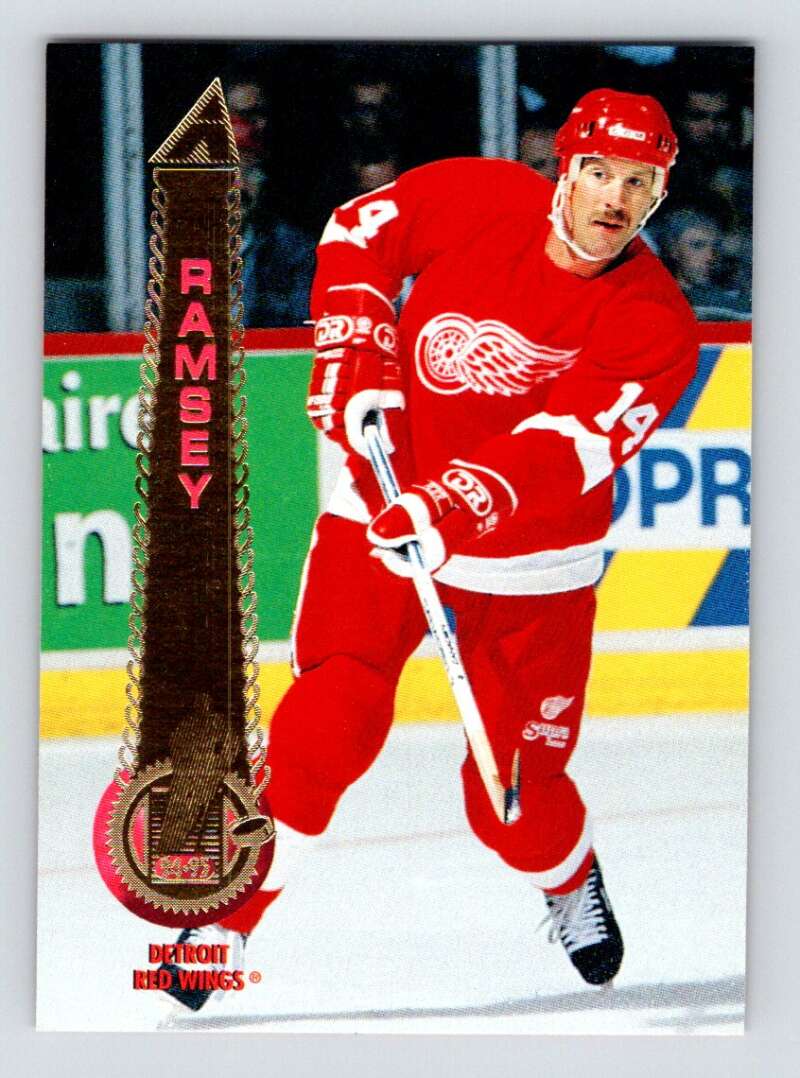 1994-95 Pinnacle #412 Mike Ramsey  Detroit Red Wings  Image 1