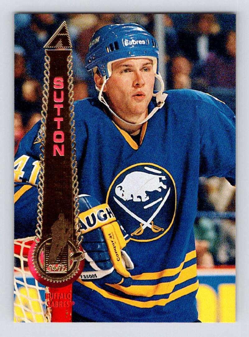 1994-95 Pinnacle #437 Ken Sutton  Buffalo Sabres  Image 1