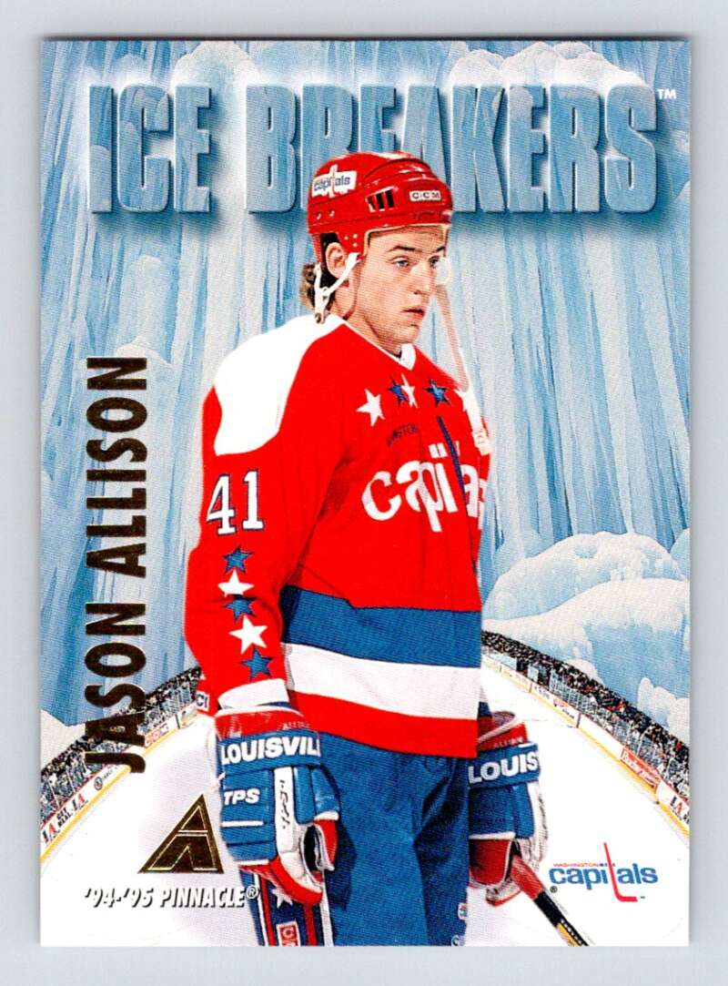 1994-95 Pinnacle #474 Jason Allison IB  Washington Capitals  Image 1