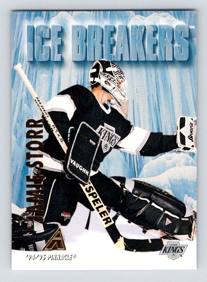 1994-95 Pinnacle #475 Jamie Storr IB  Los Angeles Kings  Image 1