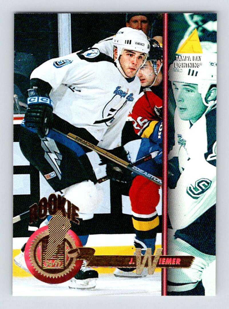 1994-95 Pinnacle #484 Jason Wiemer  RC Rookie Tampa Bay Lightning  Image 1