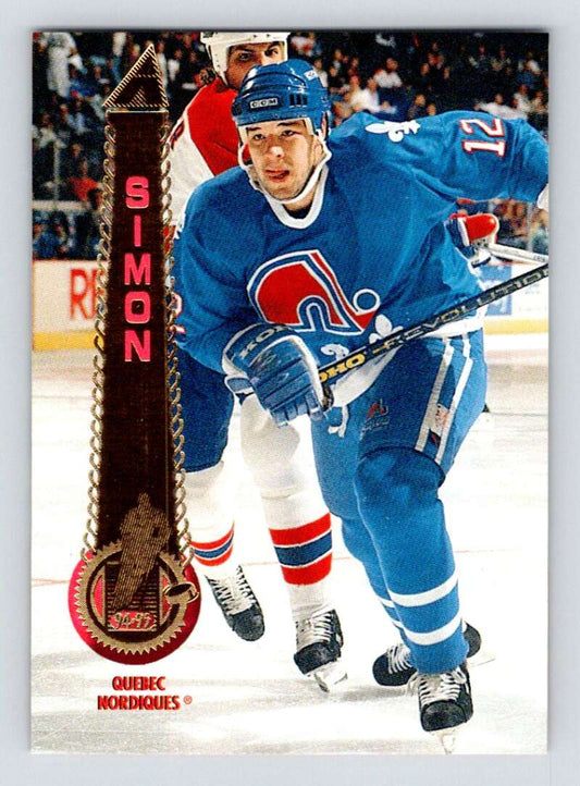 1994-95 Pinnacle #506 Chris Simon  Quebec Nordiques  Image 1