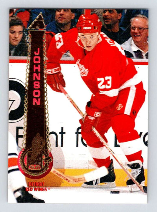 1994-95 Pinnacle #511 Greg Johnson  Detroit Red Wings  Image 1
