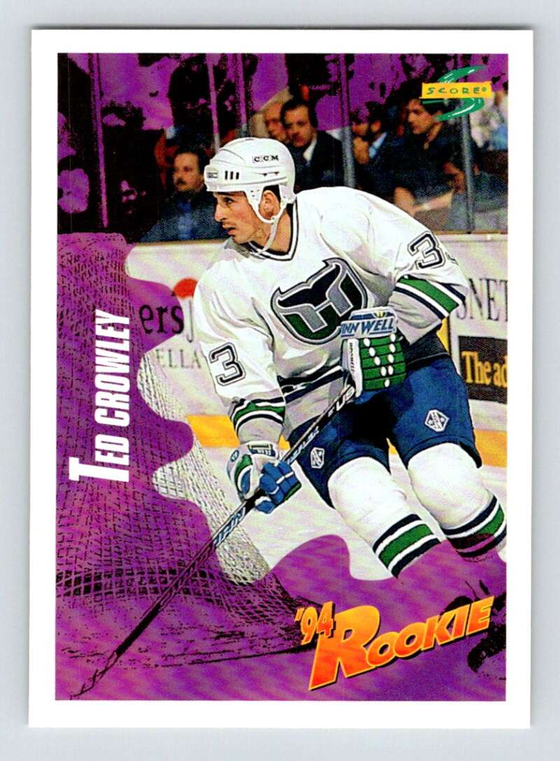 1994-95 Score Hockey #233 Ted Crowley  Hartford Whalers  V90899 Image 1